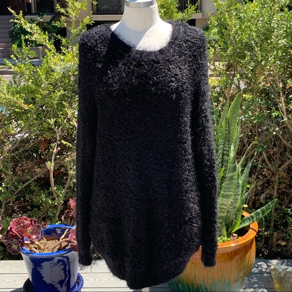 BY CORPUS Eyelash Sweater Tunic Length Soft Medium - Picture 9 of 9